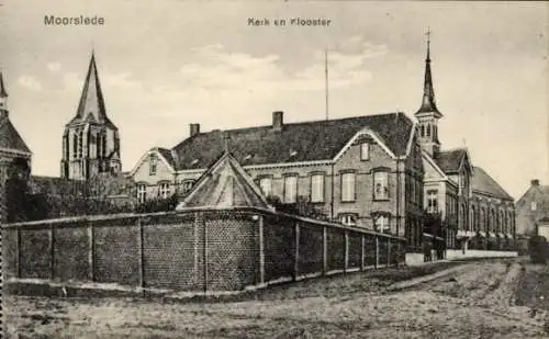 Ak Moorslede Westflandern, Kerk en Klooster, Kirche, Kloster