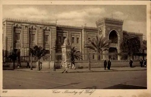 Ak Cairo Kairo Ägypten, Ministerium für Wakf, Ägypter, Fassade