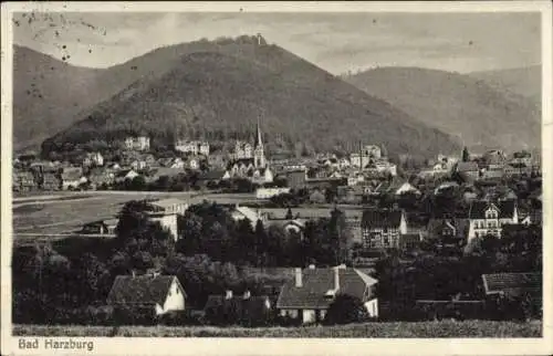 Ak Bad Harzburg am Harz, Panorama, Kirche