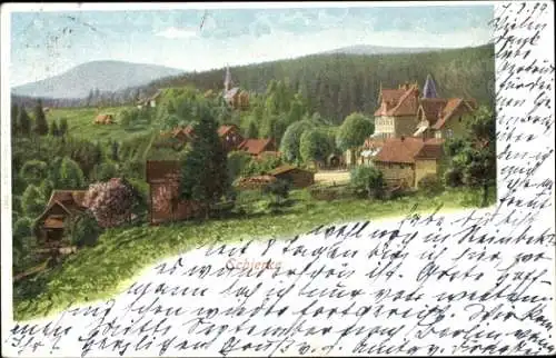 Ak Schierke Wernigerode am Harz, Panorama