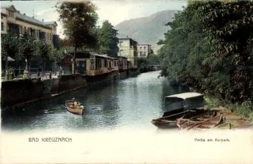 Ak Bad Kreuznach in Rheinland Pfalz, am Kurpark