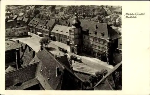 Ak Mücheln im Saalekreis, Geiseltal, Marktplatz