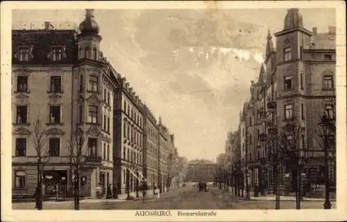 Ak Augsburg in Schwaben, Bismarckstraße