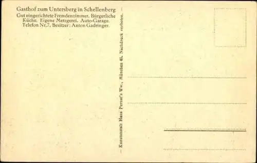 Ak Marktschellenberg Markt Schellenberg in Oberbayern, Gasthof zum Untersberg, Straße