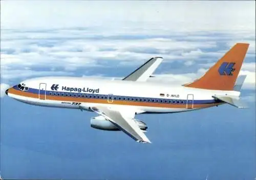 Ak Passagierflugzeug Boeing 737 200 der Hapag Lloyd, D-AHLD