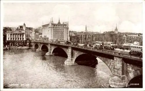 Ak London City England, Brücke