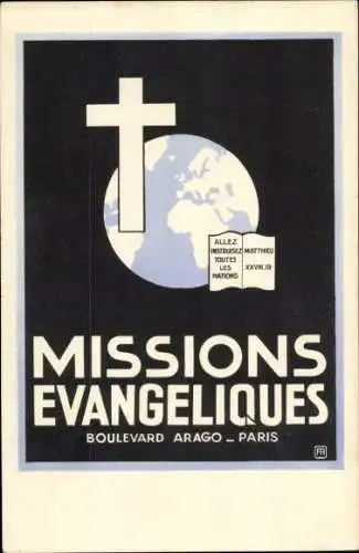 Ak Paris, Boulevard Arago, Evangelische Missionen