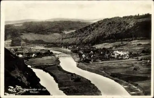 Ak Bodenwerder an der Weser, Totalansicht