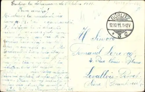 Ak Görlitz in der Lausitz, Viadukt, Kahnstation