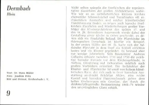 Ak Dermbach in der Rhön Thüringen, Kirche