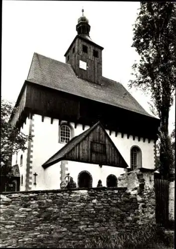 Ak Großrückerswalde im Erzgebirge, Kirche