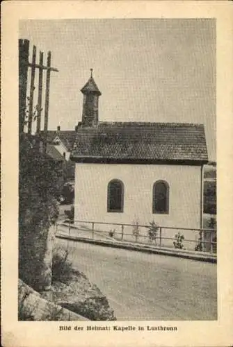 Ak Lustbrunn Bad Mergentheim in Tauberfranken, Kapelle