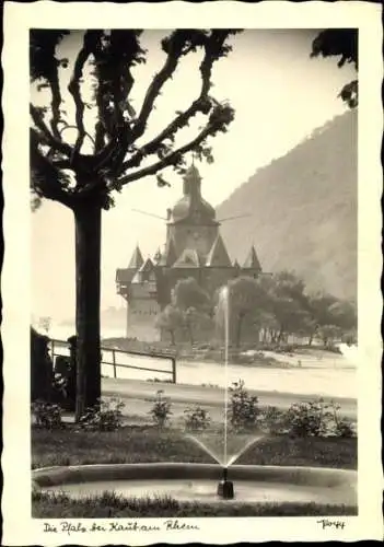 Ak Caub Kaub am Rhein, Burg Pfalzgrafenstein, Pfalz