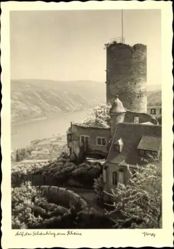 Ak Oberwesel am Rhein, Schönburg