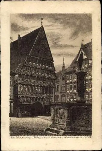 Künstler Ak Hildesheim in Niedersachsen, Knochenhaueramtshaus