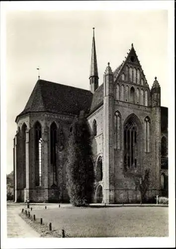 Ak Chorin in der Mark, Kloster Chorin, Zisterzienserkloster, Ruine, Chor, nördliches Querschiff