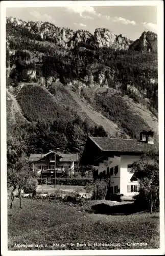 Ak Bach Aschau im Chiemgau Oberbayern, Alpengasthaus zur Klause