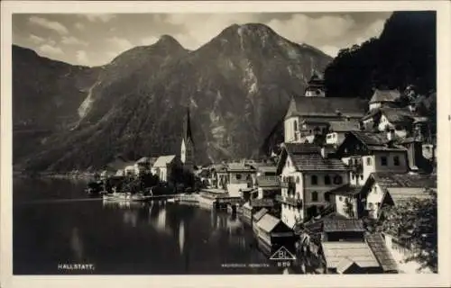 Ak Hallstatt im Salzkammergut Oberösterreich, Teilansicht, Kirche