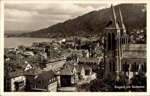 Ak Bregenz am Bodensee Vorarlberg, Stadtbild, Kirche