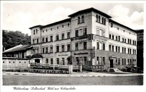 Ak Dzietrzychów Dittersbach Wałbrzych Waldenburg Schlesien, Hotel zur Gebirgsbahn