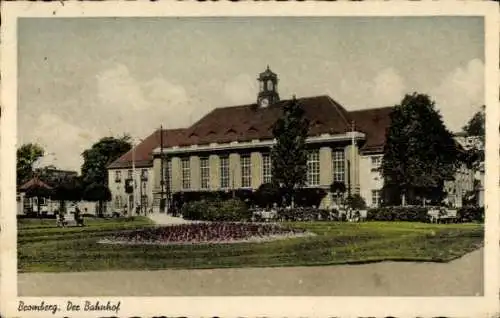 Ak Bydgoszcz Bromberg Westpreußen, Bahnhof