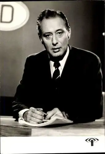 Ak Journalist Hanns Werner Schwarze, Portrait, Autogramm