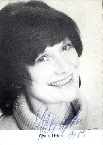 Ak Schauspielerin Gisela Uhlen, Portrait, Autogramm