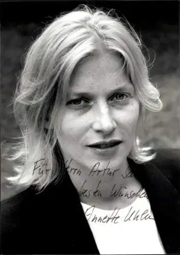 Ak Schauspielerin Annette Uhlen, Portrait, Autogramm