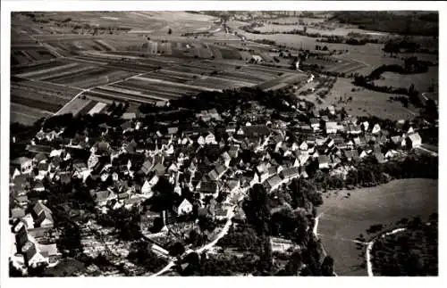 Ak Brettach Langenbrettach in Württemberg, Fliegeraufnahme