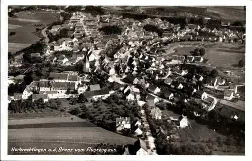 Ak Herbrechtingen in Württemberg, Fliegeraufnahme