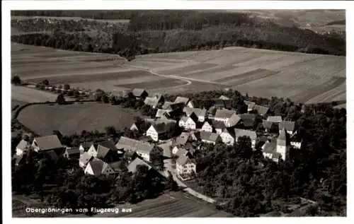 Ak Obergröningen Baden Württemberg, Fliegeraufnahme