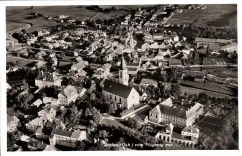 Ak Dorfen in Oberbayern, Fliegeraufnahme