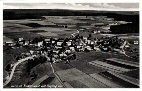 Ak Nurn Steinwiesen Oberfranken, Fliegeraufnahme