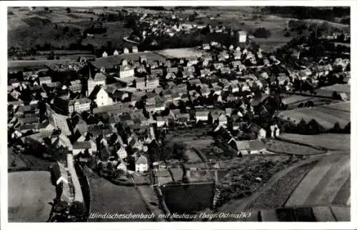 Ak Windischeschenbach in der Oberpfalz, Mit Neuhaus, Fliegeraufnahme