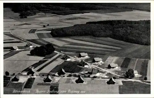 Ak Böhmenkirch in Württemberg, Bauern Siedlung, Fliegeraufnahme