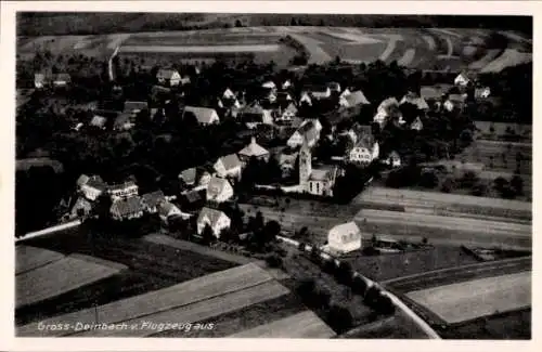 Ak Kleindeinbach Großdeinbach Schwäbisch Gmünd im Ostalbkreis, Fliegeraufnahme