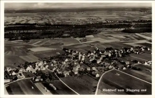 Ak Kirchdorf an der Iller Württemberg, Fliegeraufnahme