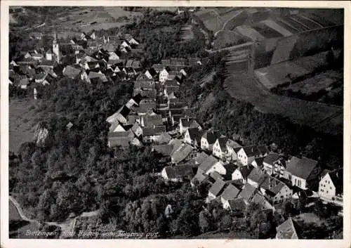 Ak Bretzingen Hardheim im Odenwald, Fliegeraufnahme