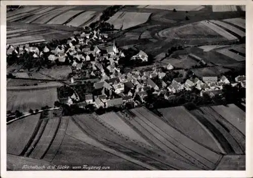 Ak Michelbach an der Lücke Wallhausen in Württemberg, Fliegeraufnahme