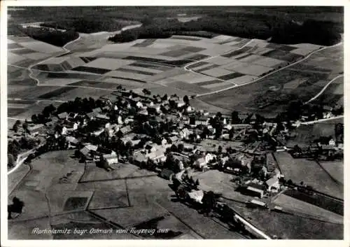 Ak Martinlamitz Schwarzenbach an der Saale Oberfranken, Fliegeraufnahme