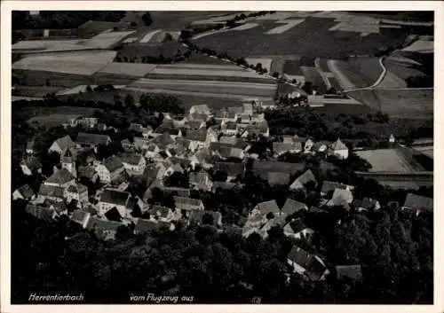 Ak Herrentierbach Blaufelden Baden Württemberg, Fliegeraufnahme