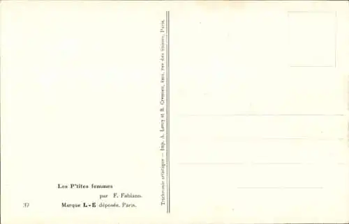 Künstler Ak Fabiano, Frau im Unterkleid, Strümpfe