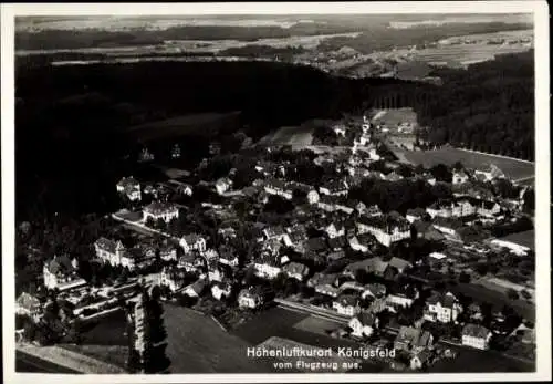 Ak Königsfeld im Schwarzwald Baden, Fliegeraufnahme