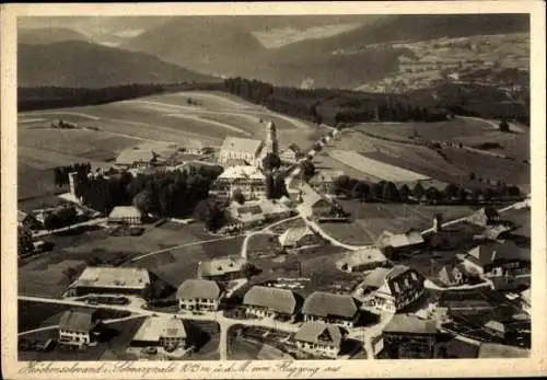 Ak Höchenschwand Schwarzwald, Gesamtansicht, Fliegeraufnahme