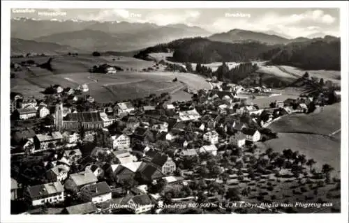 Ak Scheidegg im Allgäu Schwaben, Luftaufnahme