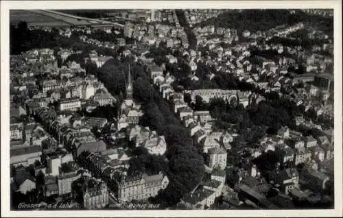 Ak Giessen Gießen an der Lahn Hessen, Fliegeraufnahme