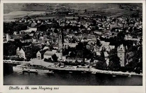 Ak Eltville am Rhein Hessen, Fliegeraufnahme