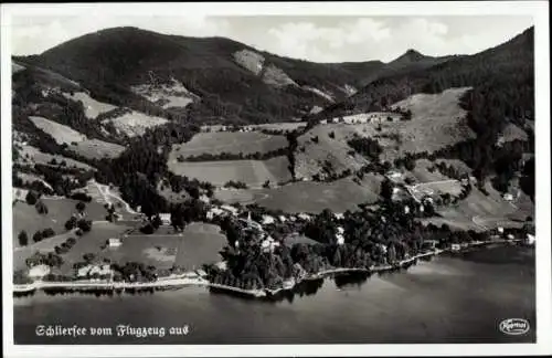 Ak Schliersee in Oberbayern, Fliegeraufnahme