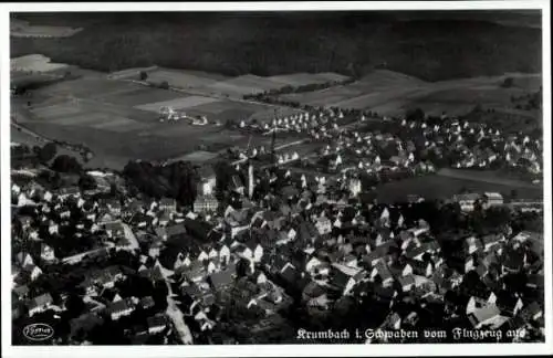 Ak Krumbach Schwaben, Fliegeraufnahme