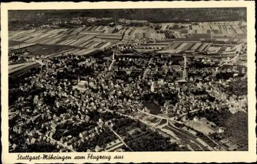 Ak Möhringen Stuttgart in Württemberg, Fliegeraufnahme